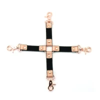 Хрестовина для фіксації Liebe Seele Rose Gold Memory Hog Tie, натуральна шкіра, рожеве золото — Переглянути зображення 2