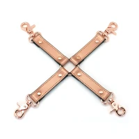 Хрестовина для фіксації Liebe Seele Rose Gold Memory Hog Tie, натуральна шкіра, рожеве золото — Переглянути зображення 1