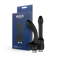 Набір анальних насадок для душу Nexus Beginner Shower Douche Duo Kit – Black, 2 шт. — Переглянути зображення 8