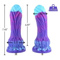 Фалоімітатор для секс-машин Hismith 7.48″ Silicone Dildo HSA140 Monster Series, система KlicLok — Переглянути зображення 2