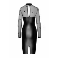 Сукня Noir Handmade F310 Sublime, XL, black, міді, мокрий ефект, верх — сітка, довгий рукав — Просмотреть изображение 5