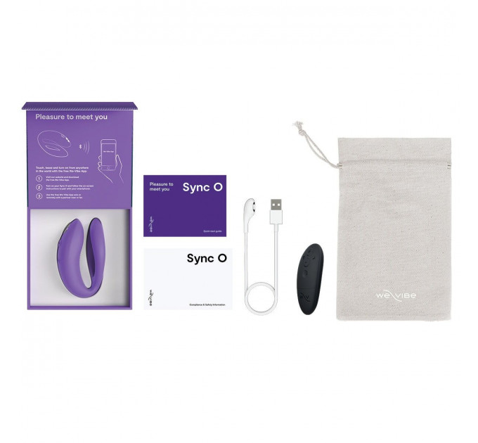 Смарт-вібратор для пар We-Vibe Sync O Light Purple, пульт ДК