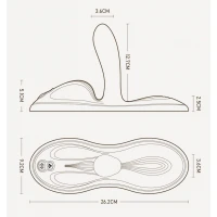 Sit-on-top смарт-вібратор Zalo – Flora Smart Vibrating Pad Ivory White, 9 моторів — Переглянути зображення 4