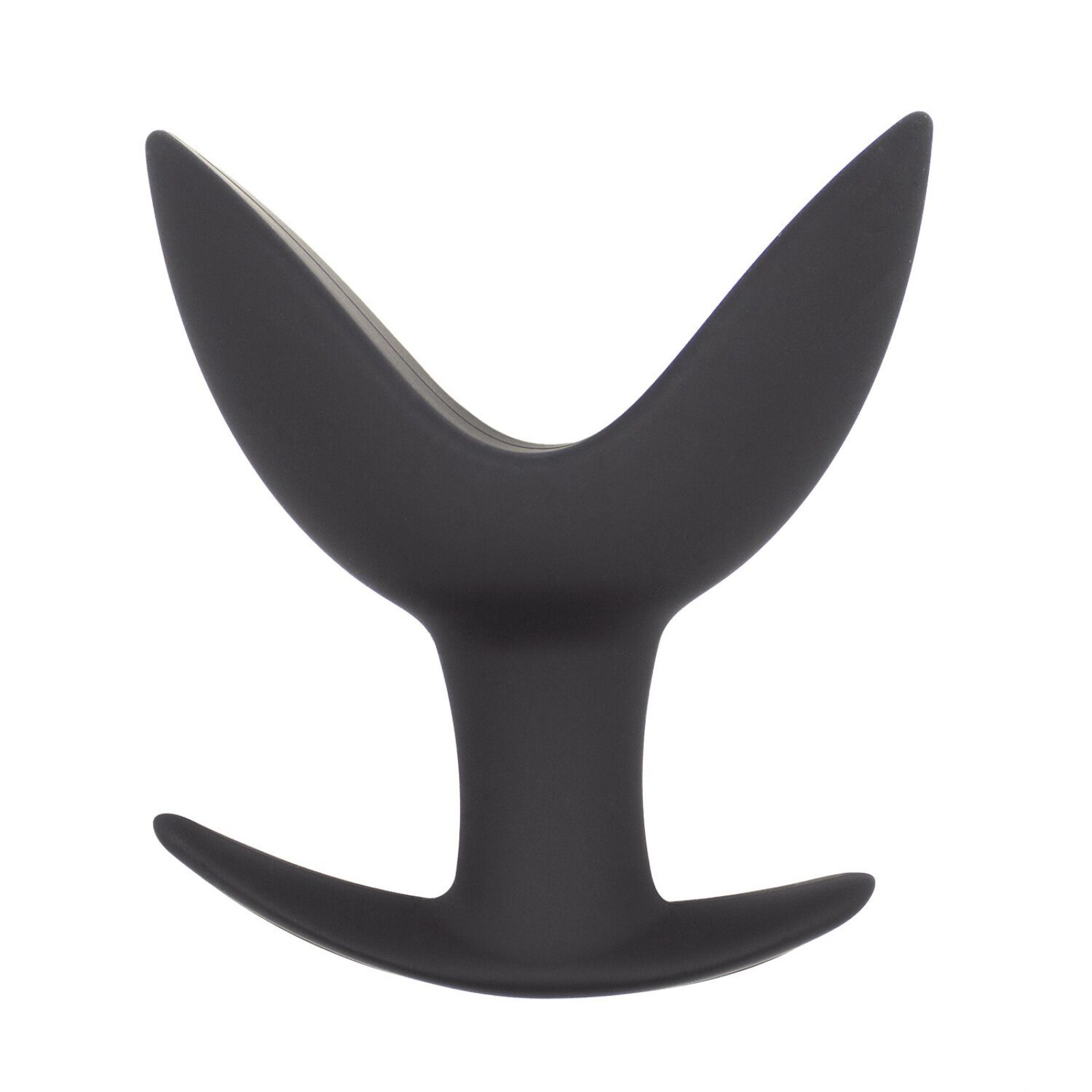 Анальний розширювач Wooomy Coco L, чорний, силіконовий, роздвоєний