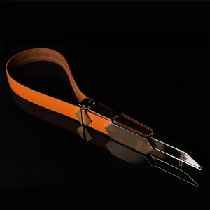 Регульована шльопалка LOCKINK Adjustable Slapper for Impact Play, коричнева, натуральна шкіра