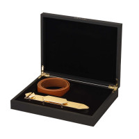 Регульована шльопалка LOCKINK Adjustable Slapper for Impact Play, коричнева, натуральна шкіра — Переглянути зображення 7