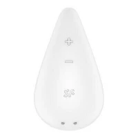 Вібратор для зовнішньої стимуляції Satisfyer Dew Drop White, 2 мотори, 12 режимів, м’який корпус — Переглянути зображення 2