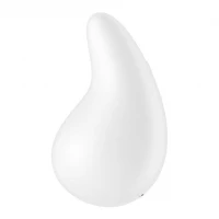 Вібратор для зовнішньої стимуляції Satisfyer Dew Drop White, 2 мотори, 12 режимів, м’який корпус — Переглянути зображення 5