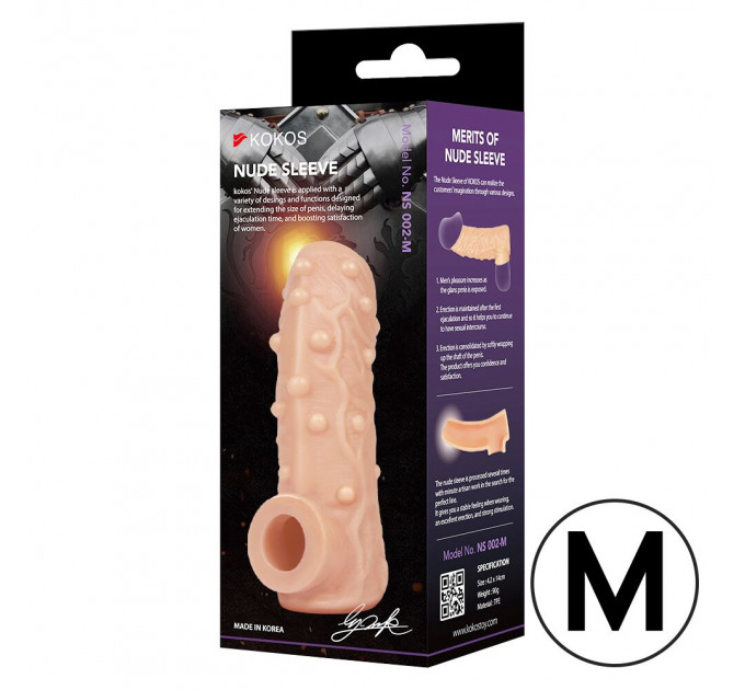 Насадка на член Kokos Nude Sleeve NS 002 M