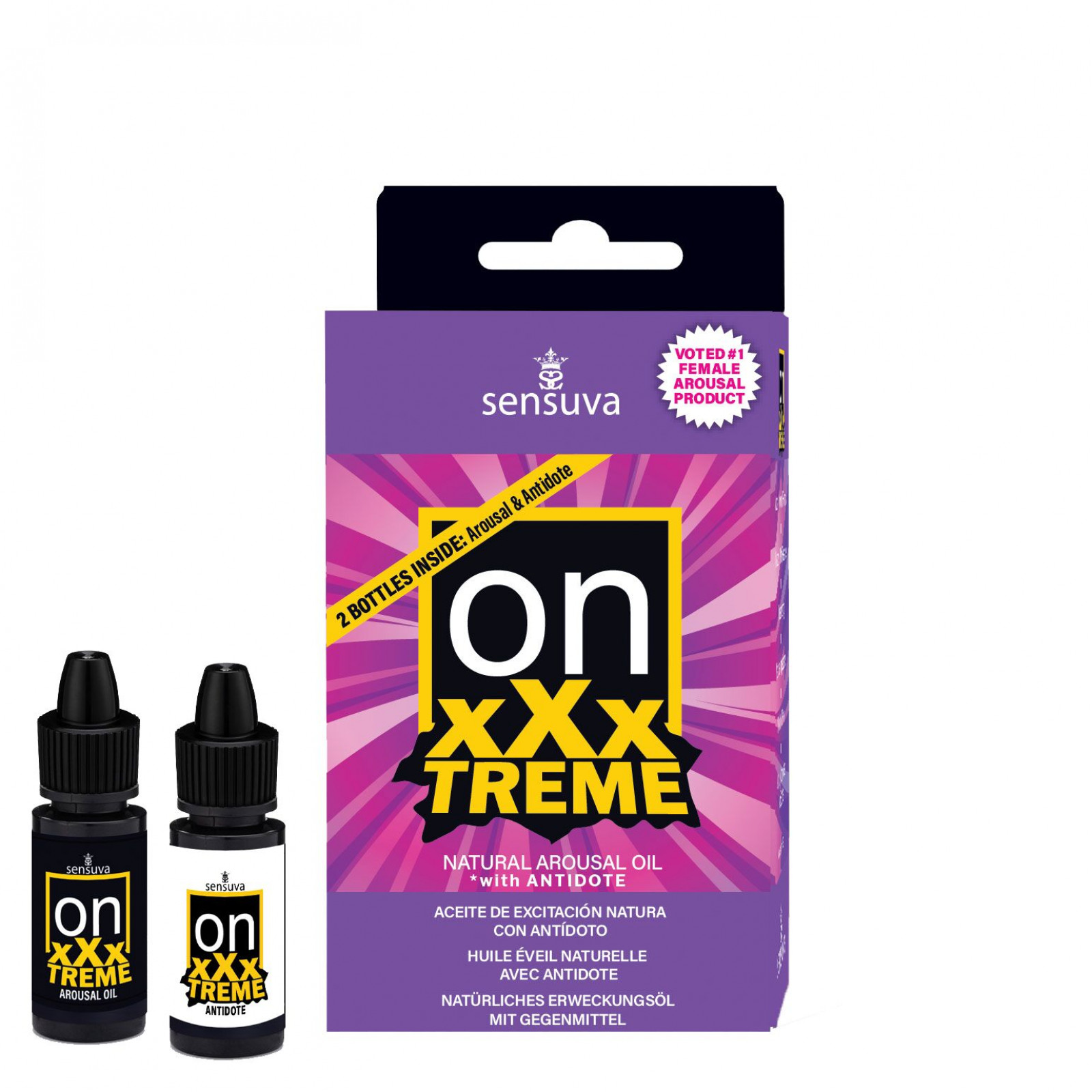 Возбуждающие капли для клитора Sensuva On xXxTREME Arousal Oil (5 мл) with Antidote (5 мл) + антидот
