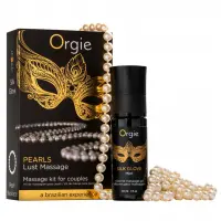Набір для перлинного масажу Orgie – Pearls Lust Massage (30 мл), силіконовий гель, намисто — Переглянути зображення 1