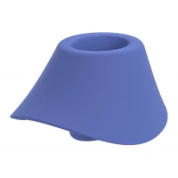 Вагінально-кліторальний стимулятор Womanizer Blend Vibrant Blue, вібрація + вакуум, 2 мотори — Переглянути зображення 4