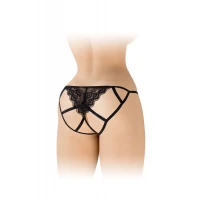 Мереживні трусики з доступом Fashion Secret Zoe Black, з бантиком — Переглянути зображення 2
