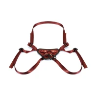 Трусики для страпона Liebe Seele Wine Red Strap-on Harness — Переглянути зображення 1