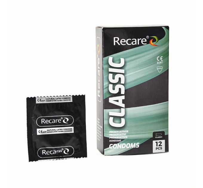 Презервативи Holographic Recare Classic Condoms 12 шт, класичні