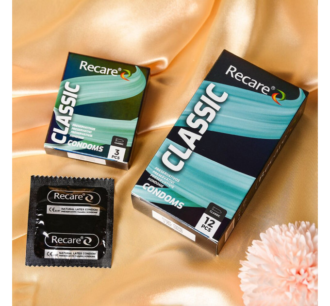 Презервативи Holographic Recare Classic Condoms 12 шт, класичні