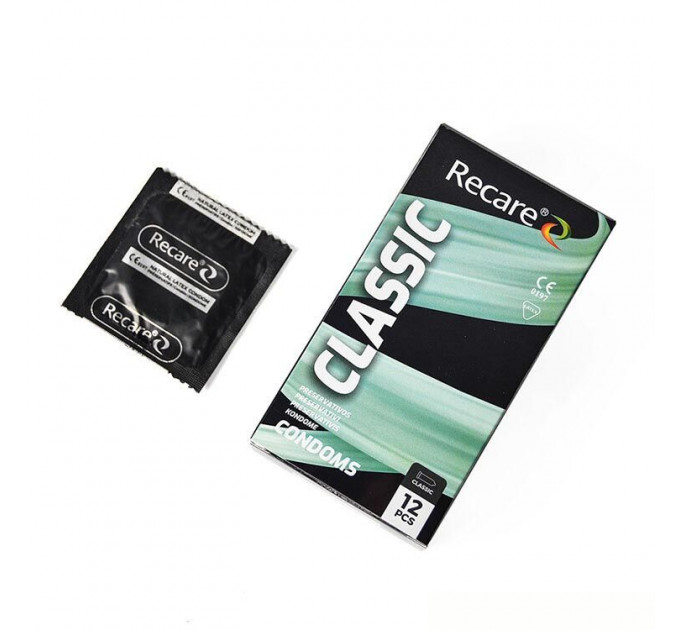 Презервативи Holographic Recare Classic Condoms 12 шт, класичні