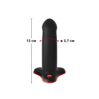 Фаллоимитатор Fun Factory AMOR Black, длина 14,6 см, диаметр 3,7 см, изогнутый — Просмотреть изображение 3