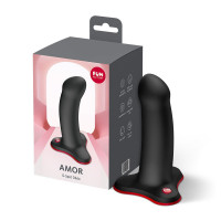 Фаллоимитатор Fun Factory AMOR Black, длина 14,6 см, диаметр 3,7 см, изогнутый — Просмотреть изображение 7