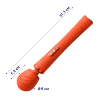 Вибромассажер Fun Factory VIM Vibrating Wand sunrise orange (мятая упаковка!!!) — Просмотреть изображение 3
