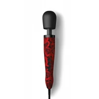 Вібромасажер DOXY Original ROSE PATTERN, дуже потужний, живлення 220В, пульсівні вібрації — Переглянути зображення 2