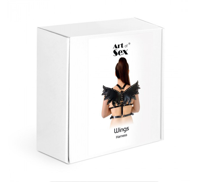 Жіноча портупея Art of Sex - Wings червона XS-M, екошкіра