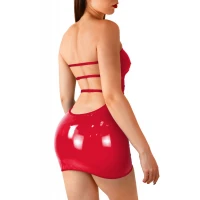 Сексуальна вінілова сукня Art of Sex - Jaklin, розмір L-2XL, колір червоний — Переглянути зображення 1
