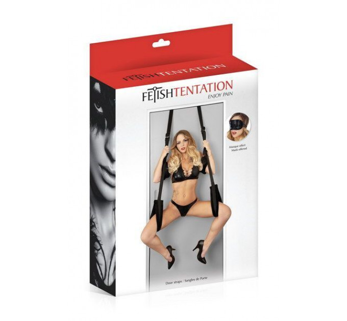 Секс-качели на дверь Fetish Tentation Door Straps с маской на глаза (мятая упаковка!!!)