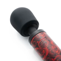Вібромасажер DOXY Original ROSE PATTERN, дуже потужний, живлення 220В, пульсівні вібрації — Переглянути зображення 3