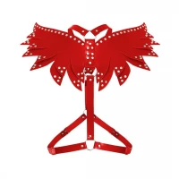 Жіноча портупея Art of Sex - Wings червона L-2XL, екошкіра — Переглянути зображення 4