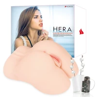 Мастурбатор Kokos Hera Hip Real 2WayPlus з функцією масажу та вібрацією — Переглянути зображення 7