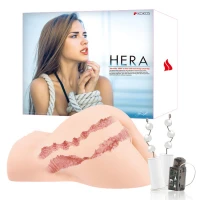Мастурбатор Kokos Hera Hip Real 2WayPlus з функцією масажу та вібрацією — Переглянути зображення 8