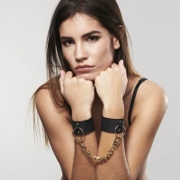 Наручники Bijoux Indiscrets MAZE — Wide Cuffs Black — Переглянути зображення 7