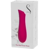 Мінівібратор The Mini Swan Rose з плавним збільшенням інтенсивності вібрації, силікон — Переглянути зображення 12