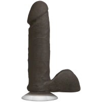 Фалоімітатор Doc Johnson The Realistic Cock 6 inch Black - ULTRASKYN, Vac-U-Lock, діаметр 4,3 см — Просмотреть изображение 1