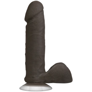 Фалоімітатор Doc Johnson The Realistic Cock 6 inch Black - ULTRASKYN, Vac-U-Lock, діаметр 4,3 см