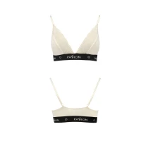 Еластичний топ з мереживом Passion PS001 TOP M, ecru — Просмотреть изображение 4