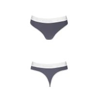 Спортивні трусики-стрінги Passion PS007 PANTIES M, dark grey — Переглянути зображення 4