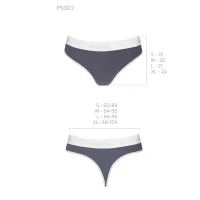 Спортивні трусики-стрінги Passion PS007 PANTIES M, dark grey — Переглянути зображення 5