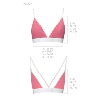 Спортивний топ з подвійними бретелями Passion PS007 TOP XL, pink — Переглянути зображення 5