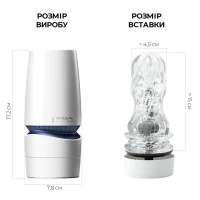 Мастурбатор Tenga - Aero Masturbator Cobalt, інноваційна технологія всмоктування — Переглянути зображення 2