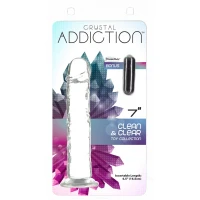 Прозорий фалоімітатор на присосці ADDICTION Vertical Dong 7″, віброкуля в подарунок — Переглянути зображення 5