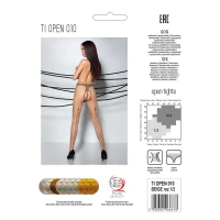 Тілесні колготки з відкритим доступом, контрастна лінія Passion TIOPEN 010 5 (20 den), beige — Переглянути зображення 6