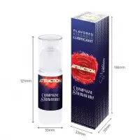 Змазка для орального сексу на водній основі MAI Attraction Champagne Strawberry (50 мл) — Просмотреть изображение 4