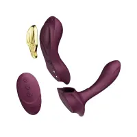 Смарт-вібратор у трусики Zalo - AYA Velvet Purple, насадка та пульт ДК — Просмотреть изображение 1