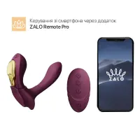 Смарт-вібратор у трусики Zalo - AYA Velvet Purple, насадка та пульт ДК — Просмотреть изображение 2