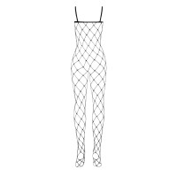 Бодистокинг с крупной ячейкой и открытой грудью Obsessive Bodystocking N102 S/M/L, черный