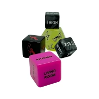 Набір кубиків Wooomy Ooo 5 Dice Set (EN): місця та пози для сексу, інтимні дії та частини тіла — Переглянути зображення 4