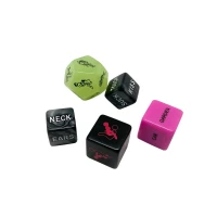 Набір кубиків Wooomy Ooo 5 Dice Set (EN): місця та пози для сексу, інтимні дії та частини тіла — Переглянути зображення 1