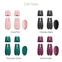 Смарт-вібратор для грудей Zalo - Nave Coral Pink, пульт ДК, робота через додаток — Переглянути зображення 14